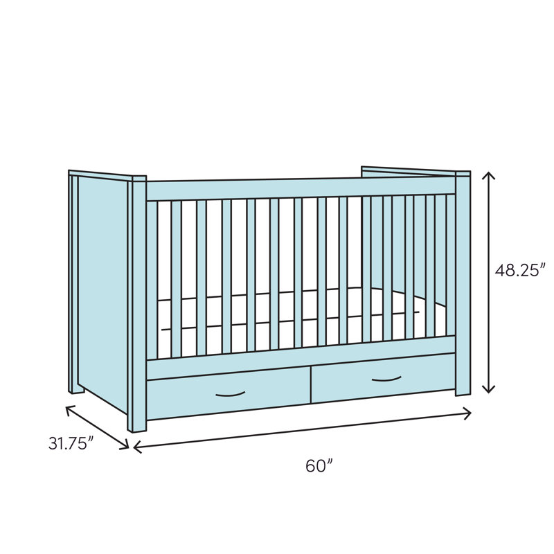 Suite Bebe Dakota 4 in1 Convertible Crib & Reviews Wayfair